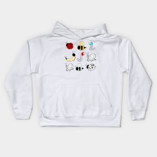 worm and bee Kids Hoodie